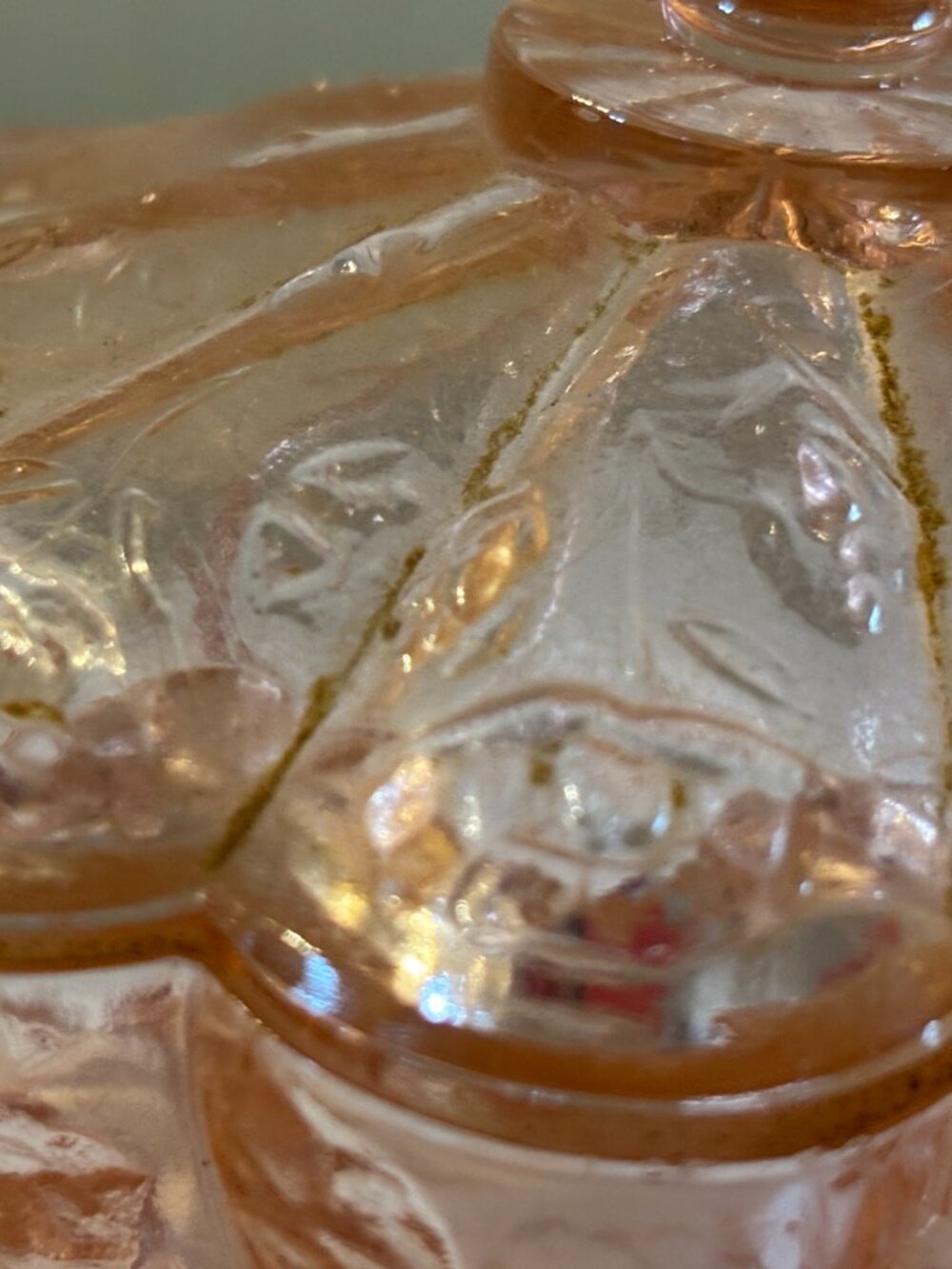 Vintage Pink Glassware Candy/ Serving Dish with Lid - Picture 11 of 12